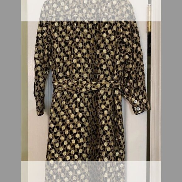 Golden Goose NWT Girl's Metallic-Leopard-Print Dress (Orig. $450) w/tax (Size 4) - Picture 5 of 5